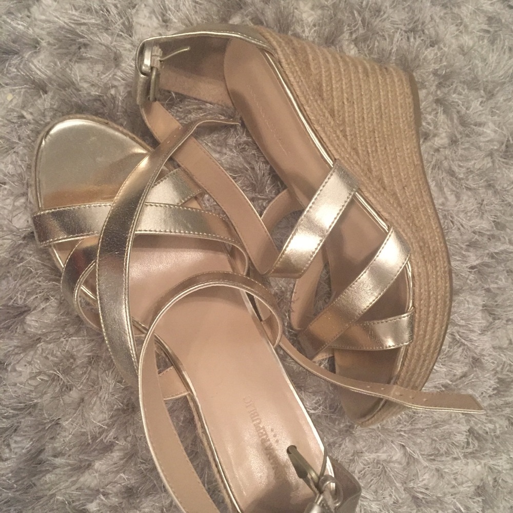 Banana Republic Gold Wedge